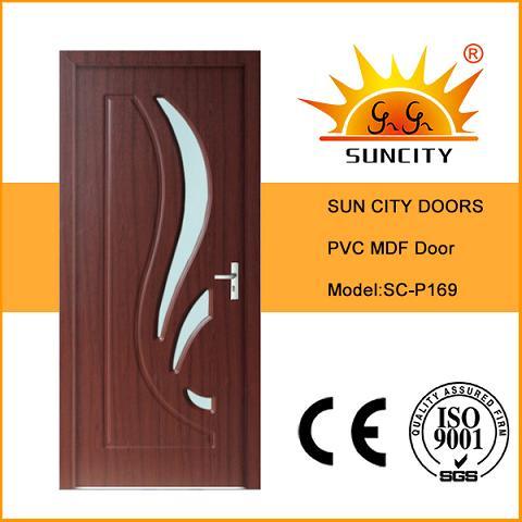 Modern Style Interior Wood PVC Door (SC-P169)