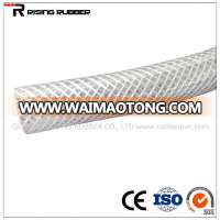 PVC Non-Toxic Transparent Textile Braided Hose