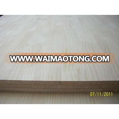 1220*2440mm rubber wood finger joint lamination board in good quality for indoor use