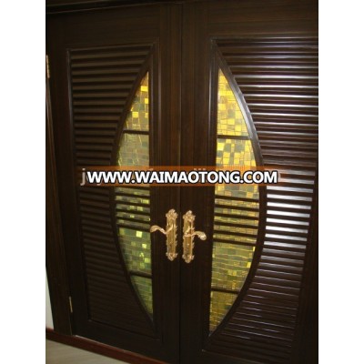 wood door design window double leaf door entry doors