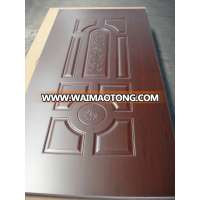 High glossy flat melamine wood molded door skin masonite