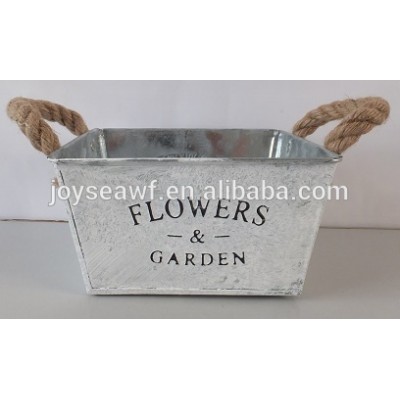 modern stylish metal flower pot