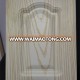 MDF wrapped thick high gloss PVC film kitchen cabinet door